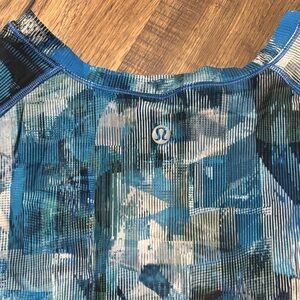 Lululemon Blue Multi Athletic Top